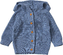 ALANA Strickjacke mit Kapuze, blau, Gr. 62