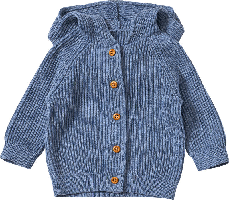 ALANA Strickjacke mit Kapuze, blau, Gr. 62