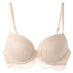 Damen Push-Up-BH mit floraler Spitze