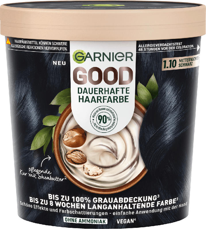 Garnier GOOD Haarfarbe 1.10 Mitternachtsschwarz