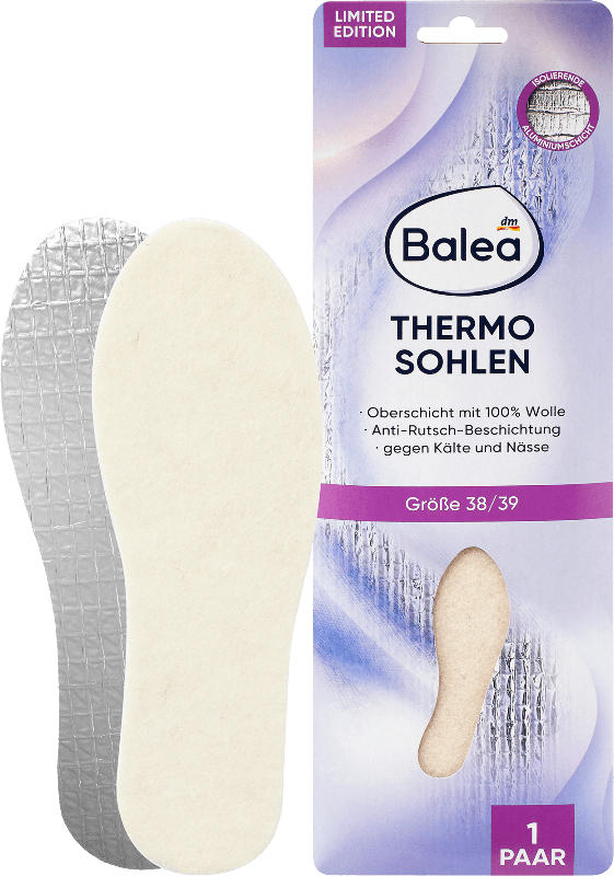 Balea Einlegesohlen Thermo Gr. 38/39 (1 Paar)