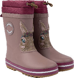 Mikk-Line Thermostiefel mit Hasen-Applikation, pink, Gr. 28/29