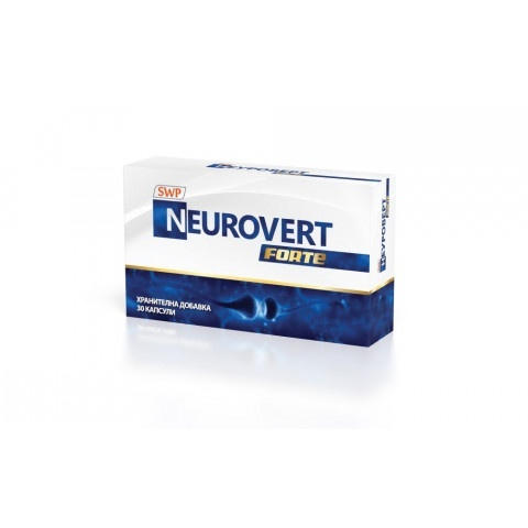 Neurovert Forte (Неуроверт) Подобрява на паметта и концентрацията, капсули х 30