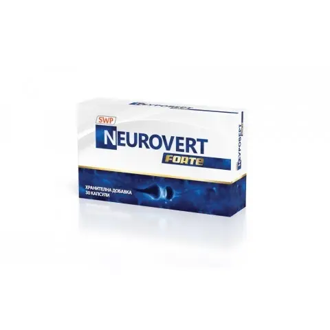 Neurovert Forte (Неуроверт) Подобрява на паметта и концентрацията, капсули х 30