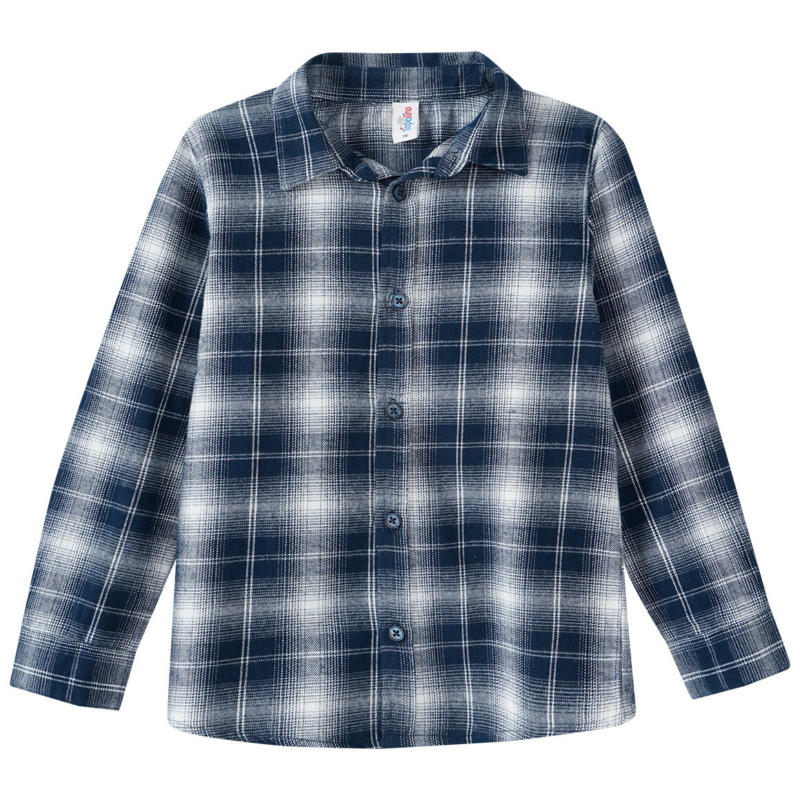 Jungen Flanell-Hemd mit Karo-Muster (Nur online)