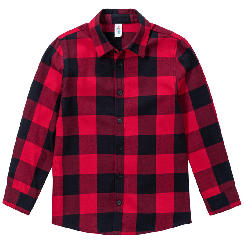 Jungen Flanell-Hemd mit Karo-Muster (Nur online)