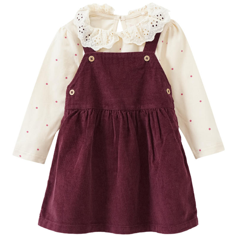 Baby Cordkleid und Langarmshirt