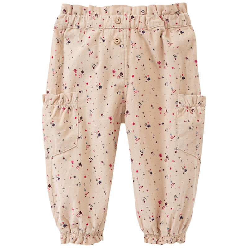 Mädchen Cordhose mit Blümchen Allover