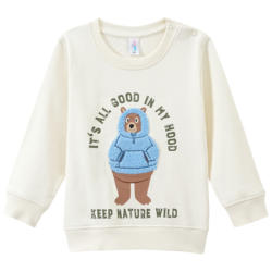 Baby Sweatshirt mit Frottee-Applikation (Nur online)