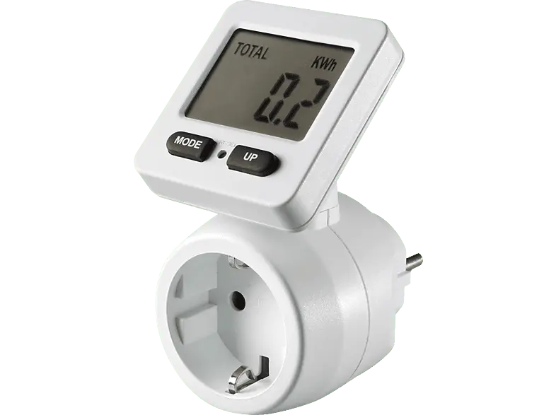 Vivanco 62654 digitales Energiekostenmessgerät, max. 3.680W, weiß