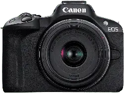 Canon EOS R50 Systemkamera Schwarz mit Objektiv RF-S 18-45mm f4.5-6.3 IS STM; Systemkamera Set