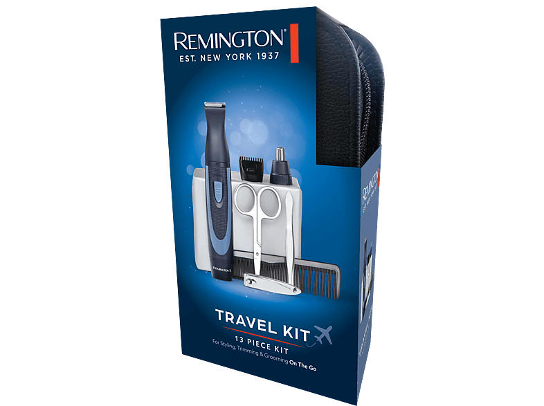 Remington NE3890 Hygiene Clipper Travel Kit Rotierender Nasen- / Ohrenhaartrimmer, Schwarz, Batteriebetrieb