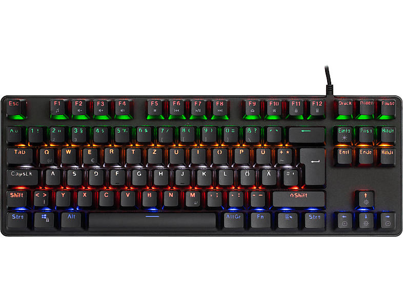 ISY Gaming Tastatur IGK-4000 TKL, Schwarz