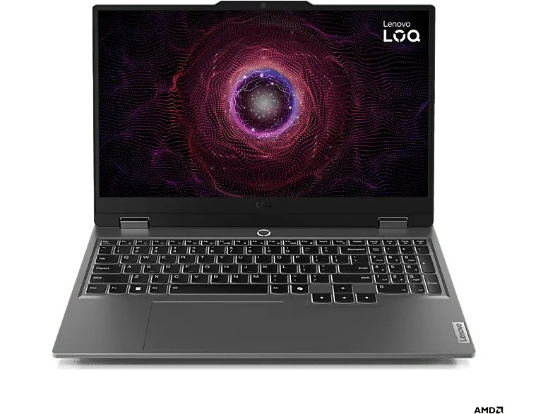 LENOVO LOQ 15APR9 Gaming Notebook 15,6 Zoll, FHD, AMD Ryzen™ 7 7435HS, 16 GB RAM, 1000 SSD, Windows 11 Home (64 Bit), GeForce RTX™ 4070, Luna Grey Full-HD, GB,