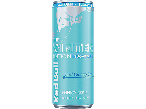 Red Bull 875226 Winter Edition, Iced Gummy Bear Sugarfree Energy Drink, 1x 0.25l