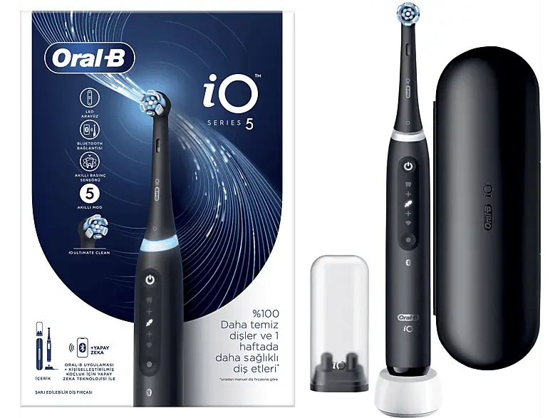Oral-B iO Series 5 Elektrische Zahnbürste Matt Black