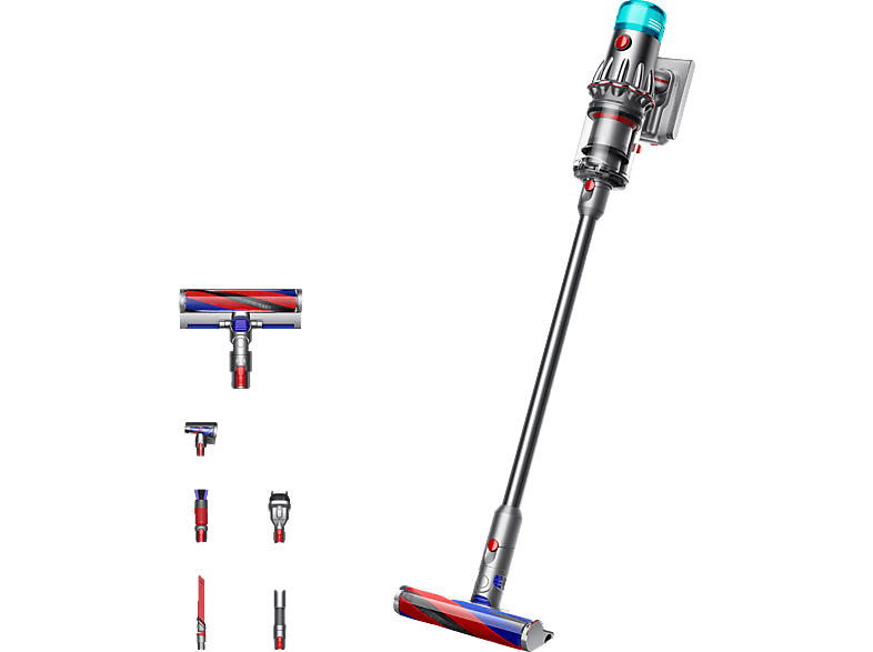 Dyson V12 ORIGIN Stielsauger (0,35 l, Akkulaufzeit: 60 min, Nickel Satin Gelb/Glanz Nickel)