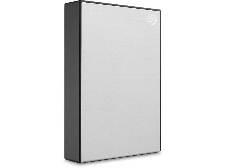 Seagate 5TB One Touch Festplatte mit Kennwortschutz, +Rescue, HDD, Extern, USB-Micro-B, Silber