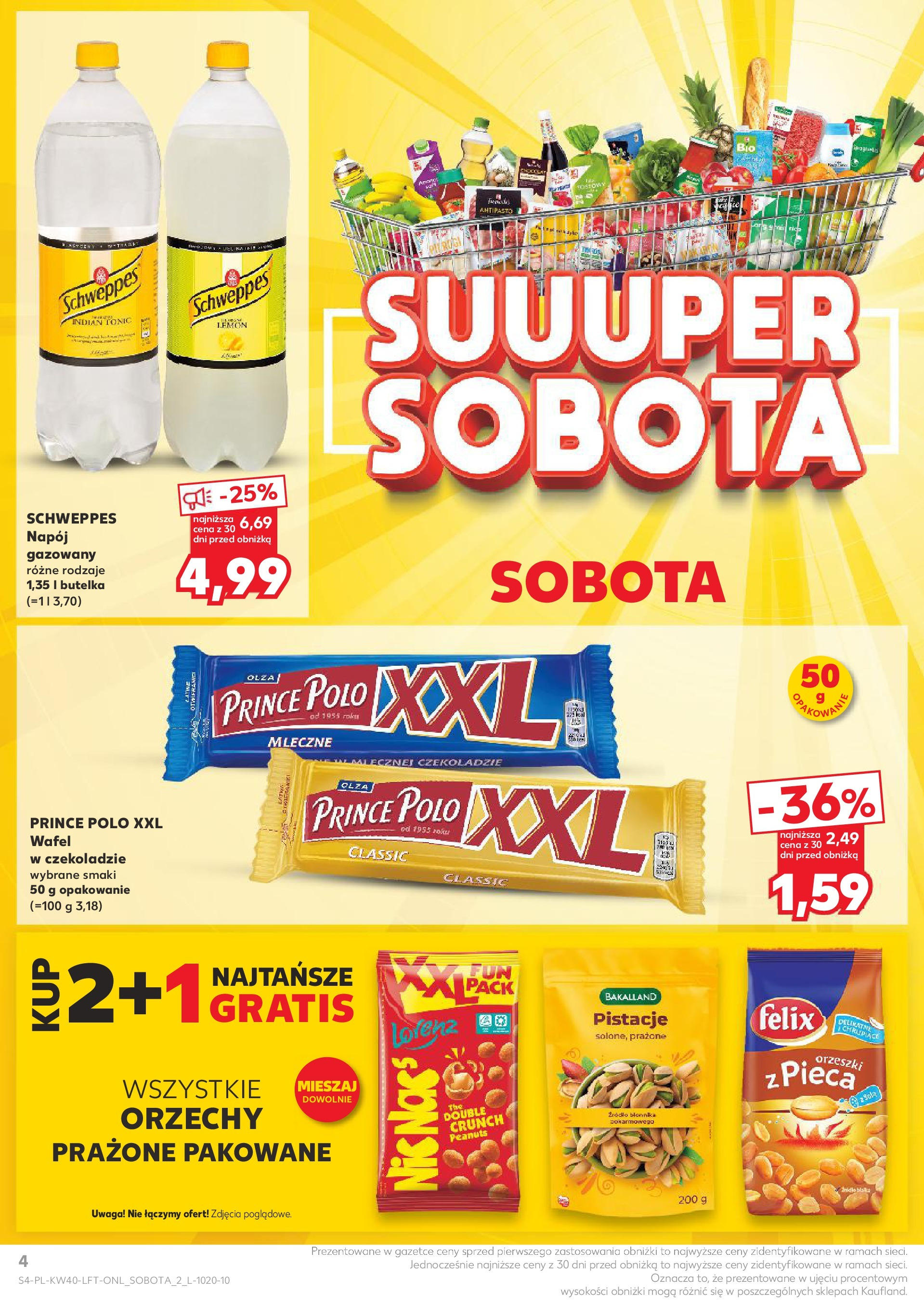 Kaufland gazetka od 03.10.2024 - od jutra PDF | Strona: 4 | Produkty: Prince polo xxl, Pierogi, Orzechy