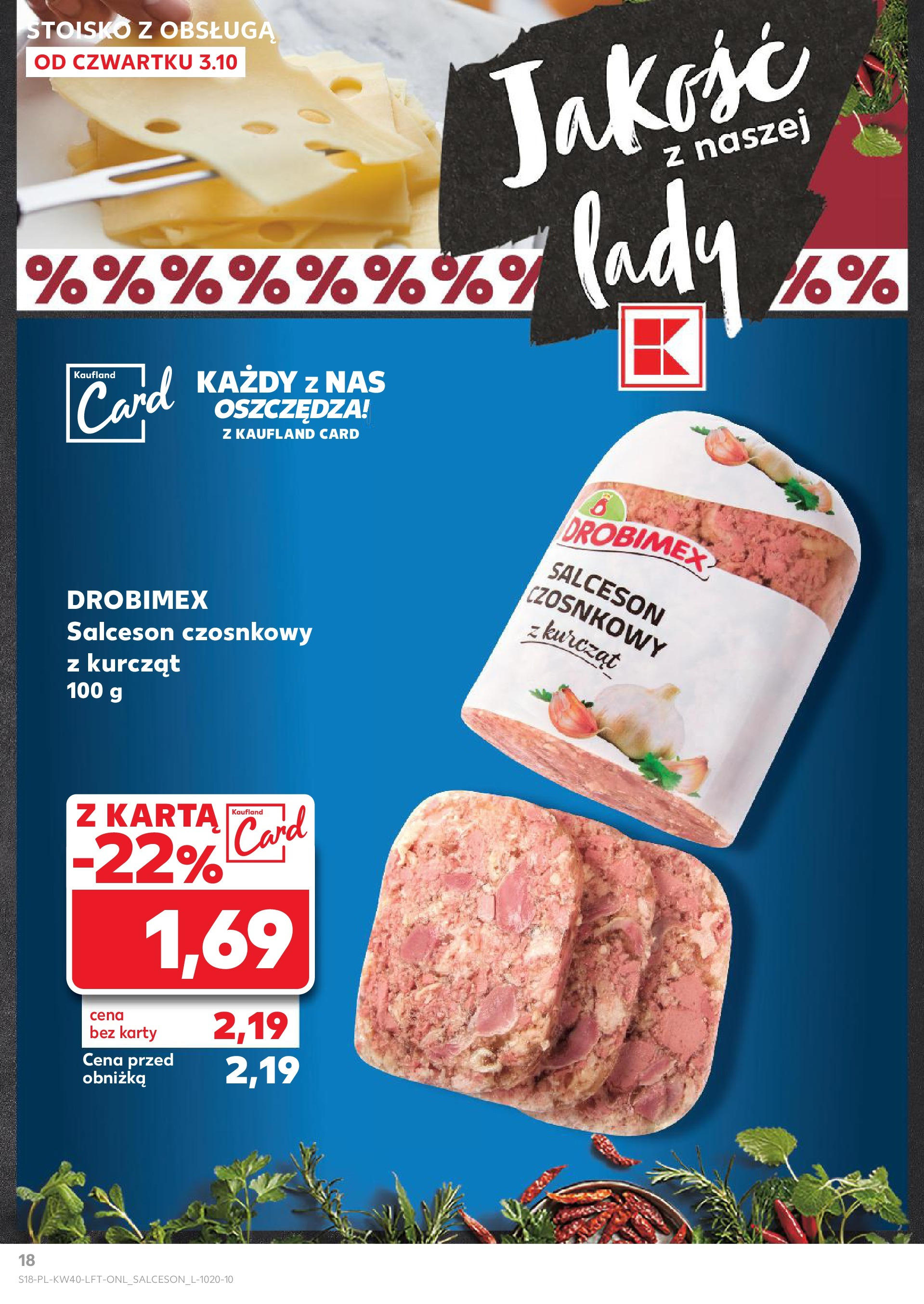 Kaufland gazetka od 03.10.2024 - od jutra PDF | Strona: 18 | Produkty: Karta