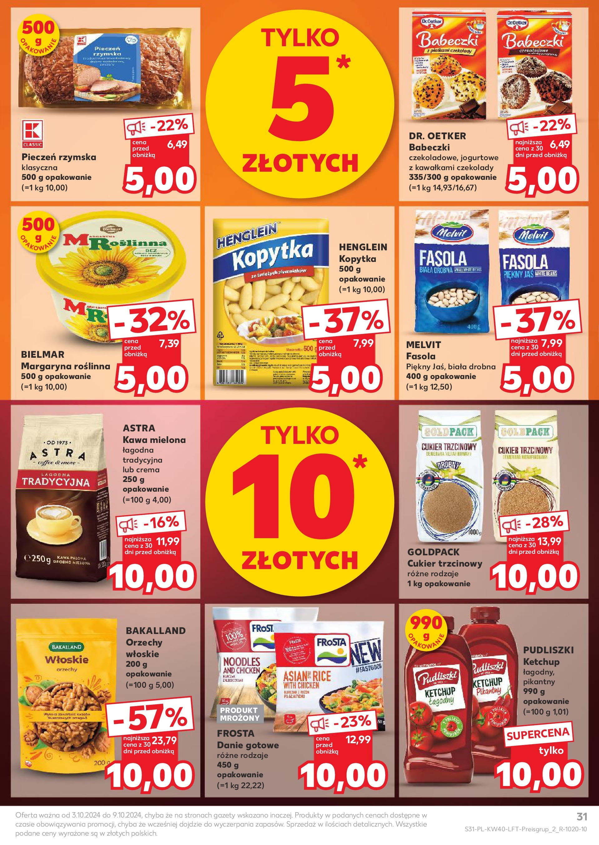 Kaufland gazetka od 03.10.2024 - od jutra PDF | Strona: 31 | Produkty: Kurczak, Kawa, Cukier trzcinowy, Cukier