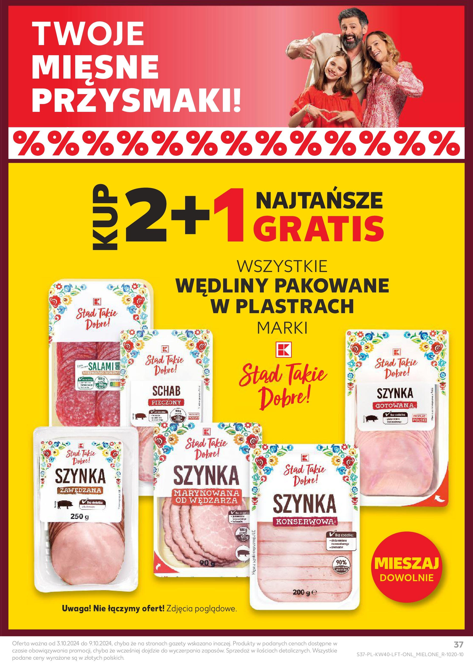 Kaufland gazetka od 03.10.2024 - od jutra PDF | Strona: 37 | Produkty: Schab, Szynka, Róż, Wędliny