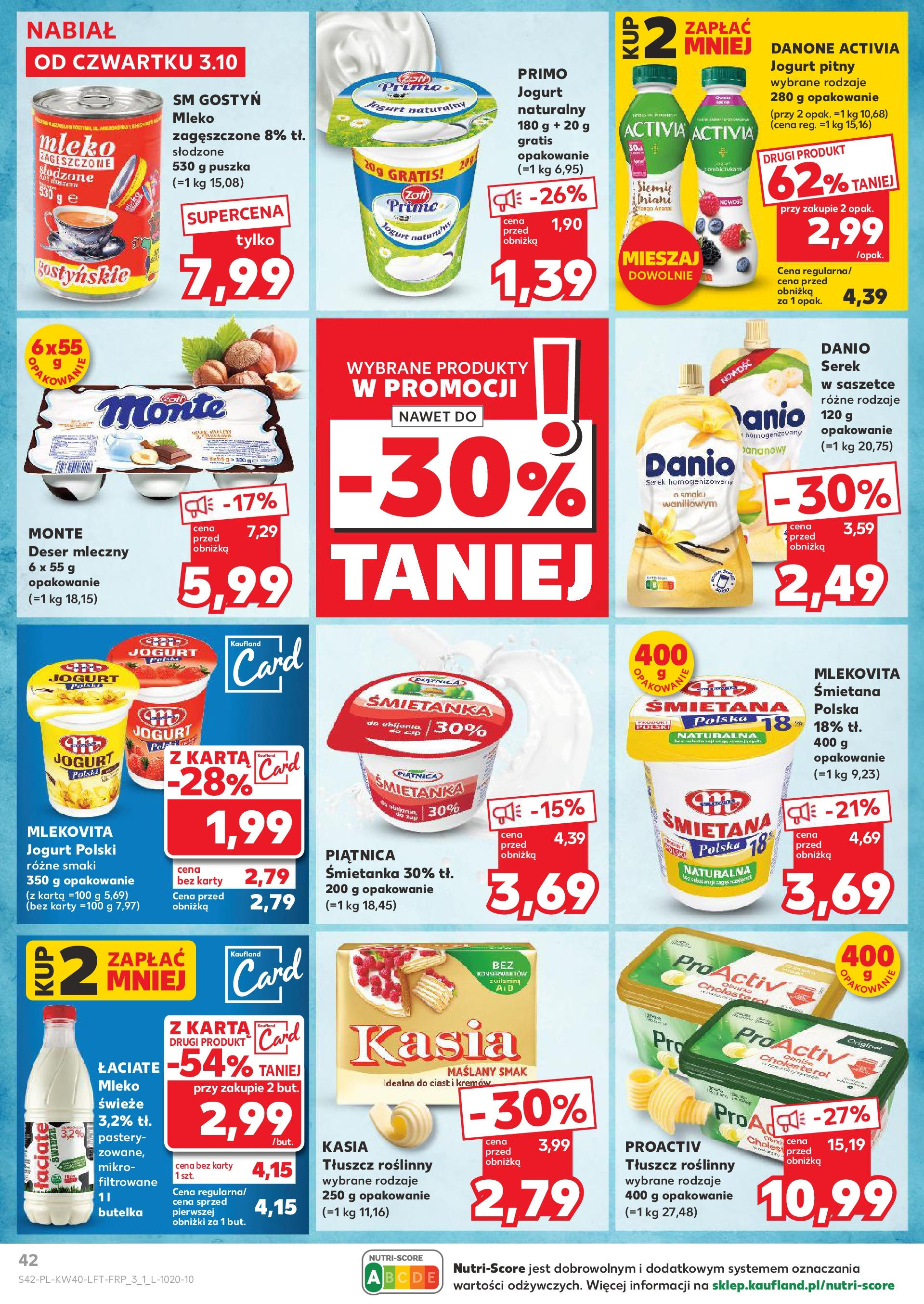 Kaufland gazetka od 03.10.2024 - od jutra PDF | Strona: 42 | Produkty: Serek homogenizowany, Serek, Jogurt, Ananas