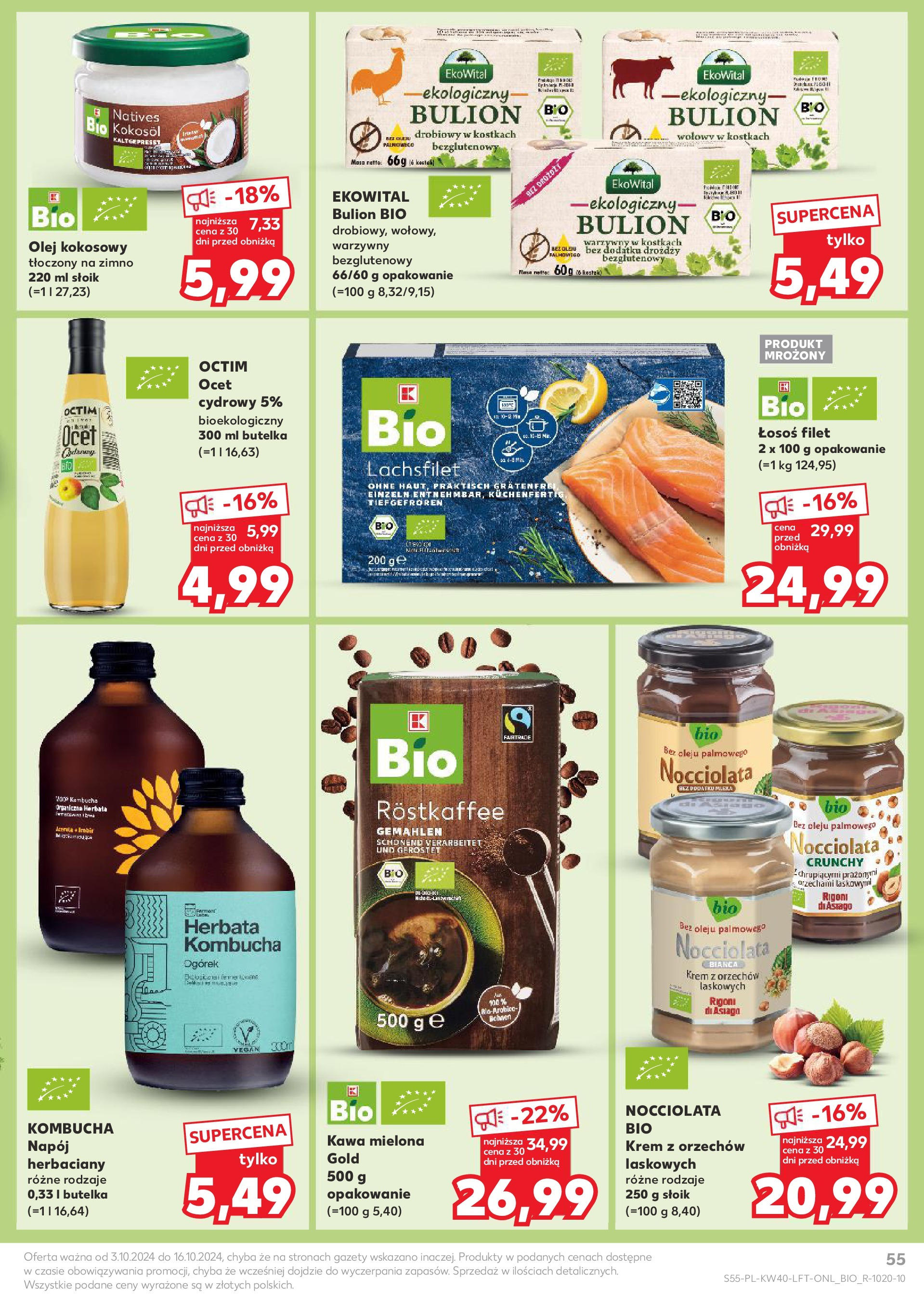 Kaufland gazetka od 03.10.2024 - od jutra PDF | Strona: 55 | Produkty: Ocet, Olej, Kawa, Herbata