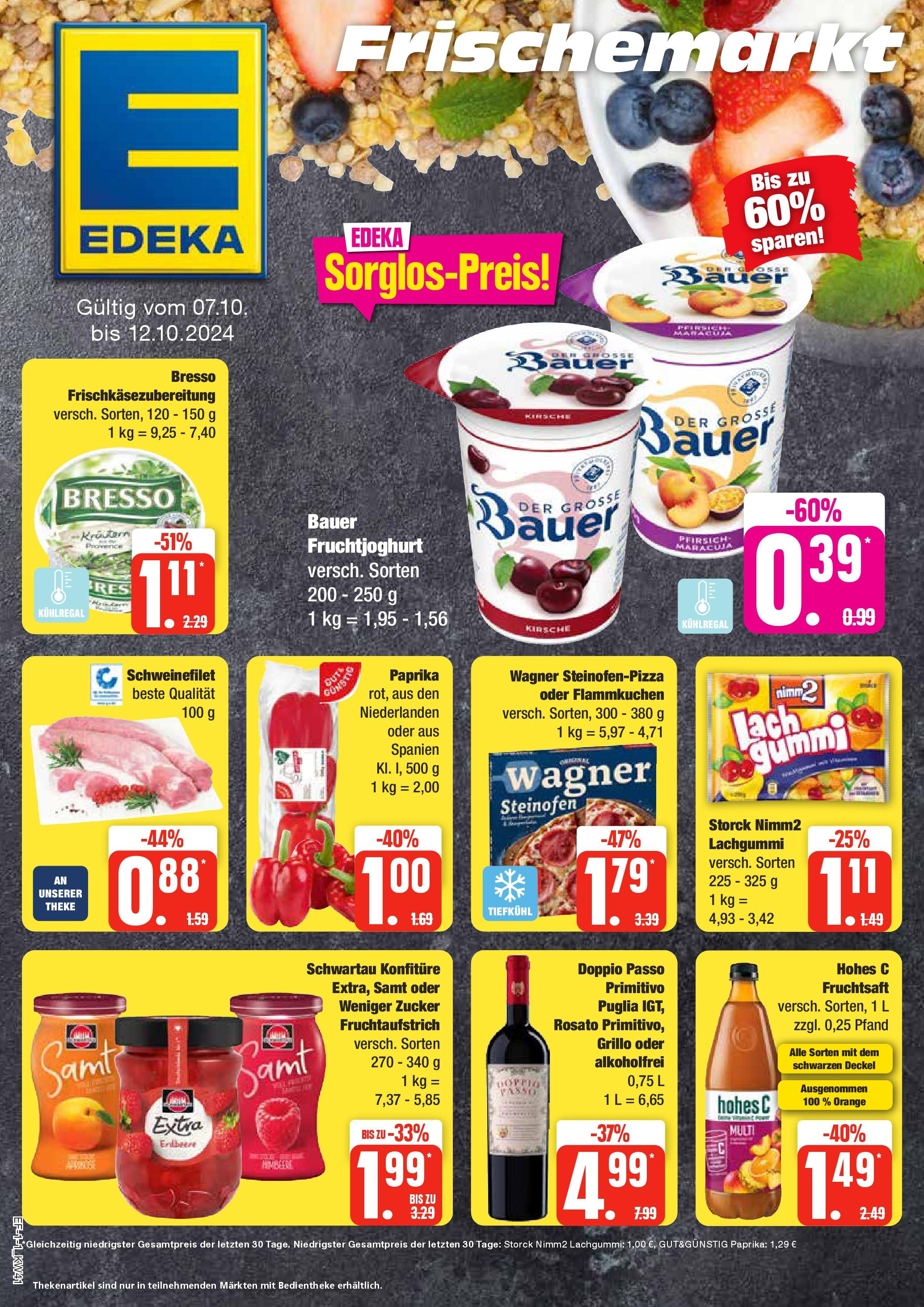 EDEKA Prospekt ab 07.10.2024 - Rostock, Ulmenstraße 74 - 76 Online