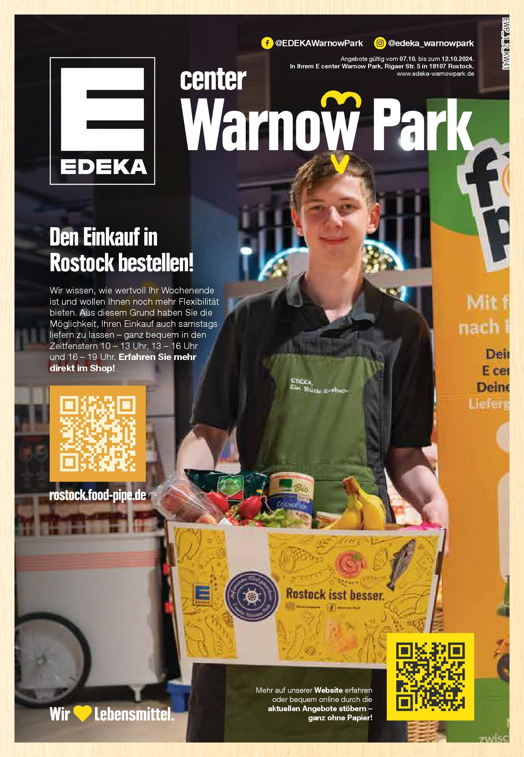 EDEKA Prospekt ab 07.10.2024 - Rostock, Rigaer Straße 5 Online