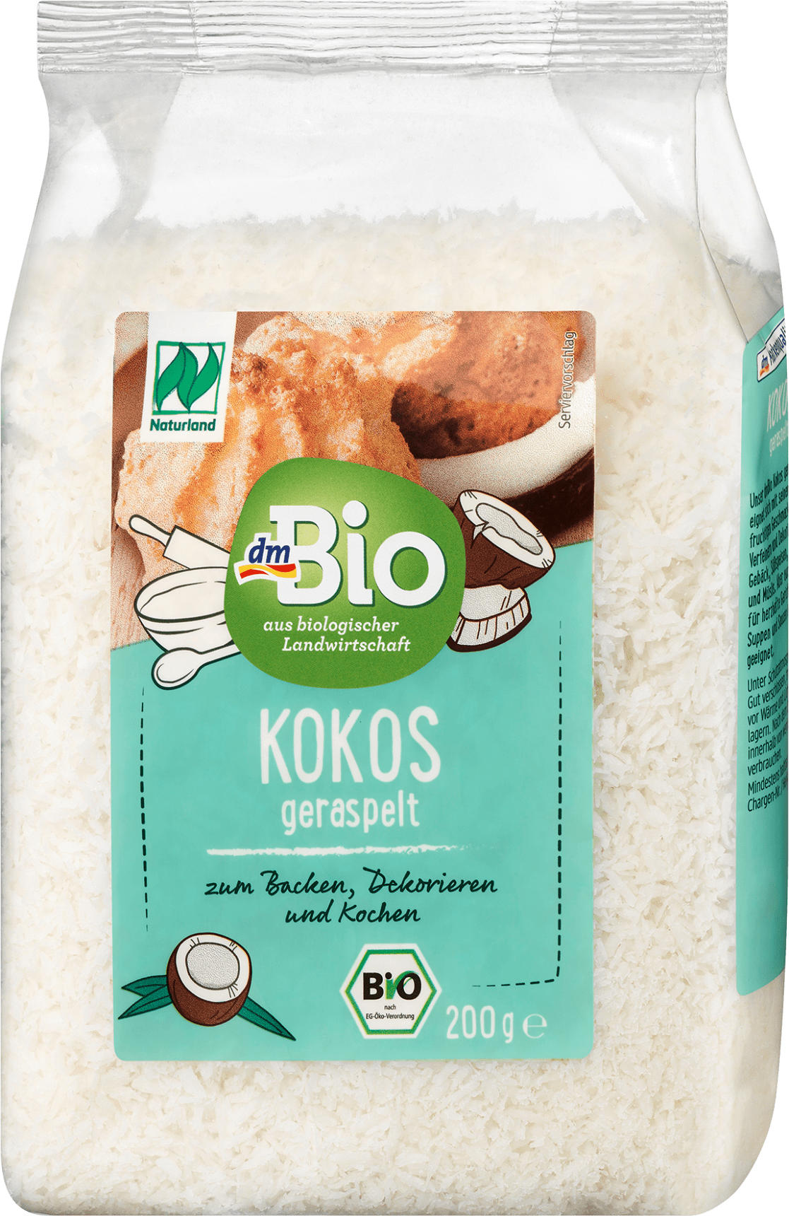 dmBio Kokos geraspelt