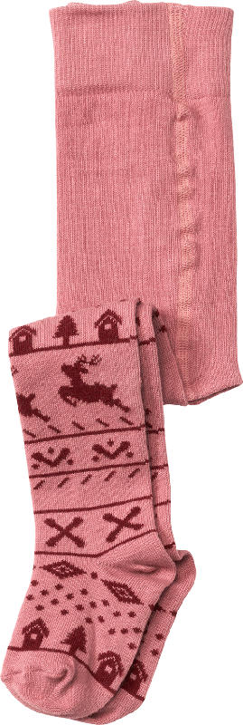 ALANA Strumpfhose mit Winter-Motiv, rosa, Gr. 74/80