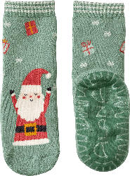 ALANA Stoppersocken mit Weihnachtsmann-Motiv, grün, Gr. 21/22