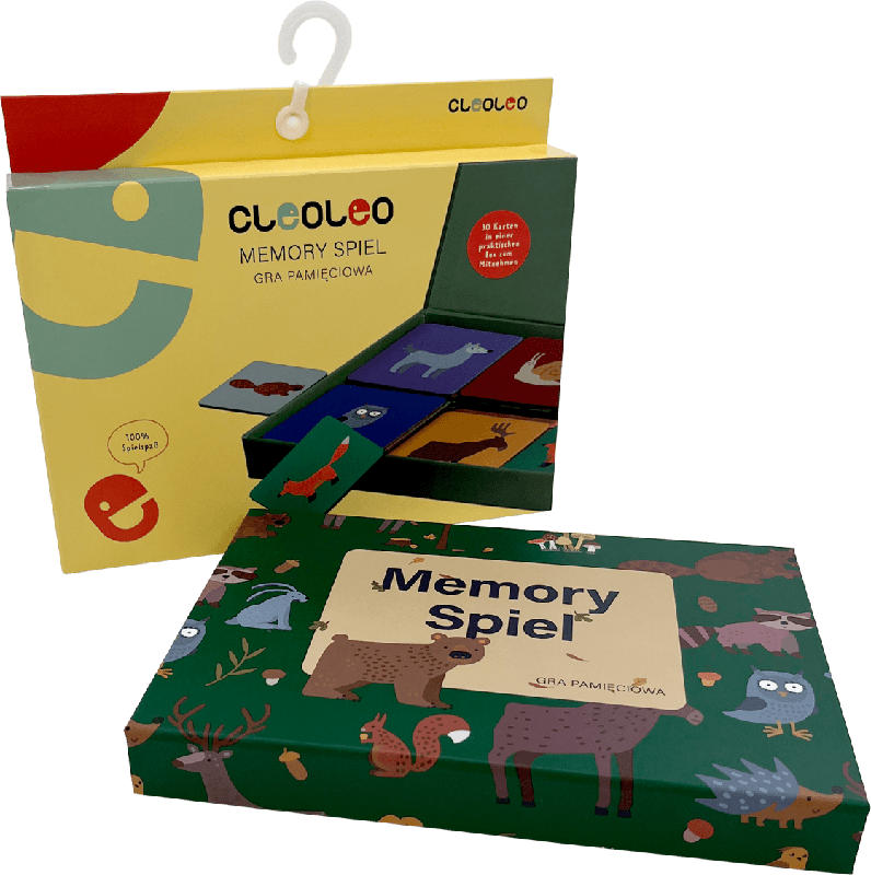 Cleoleo Memory Spiel Waldtiere, bunt