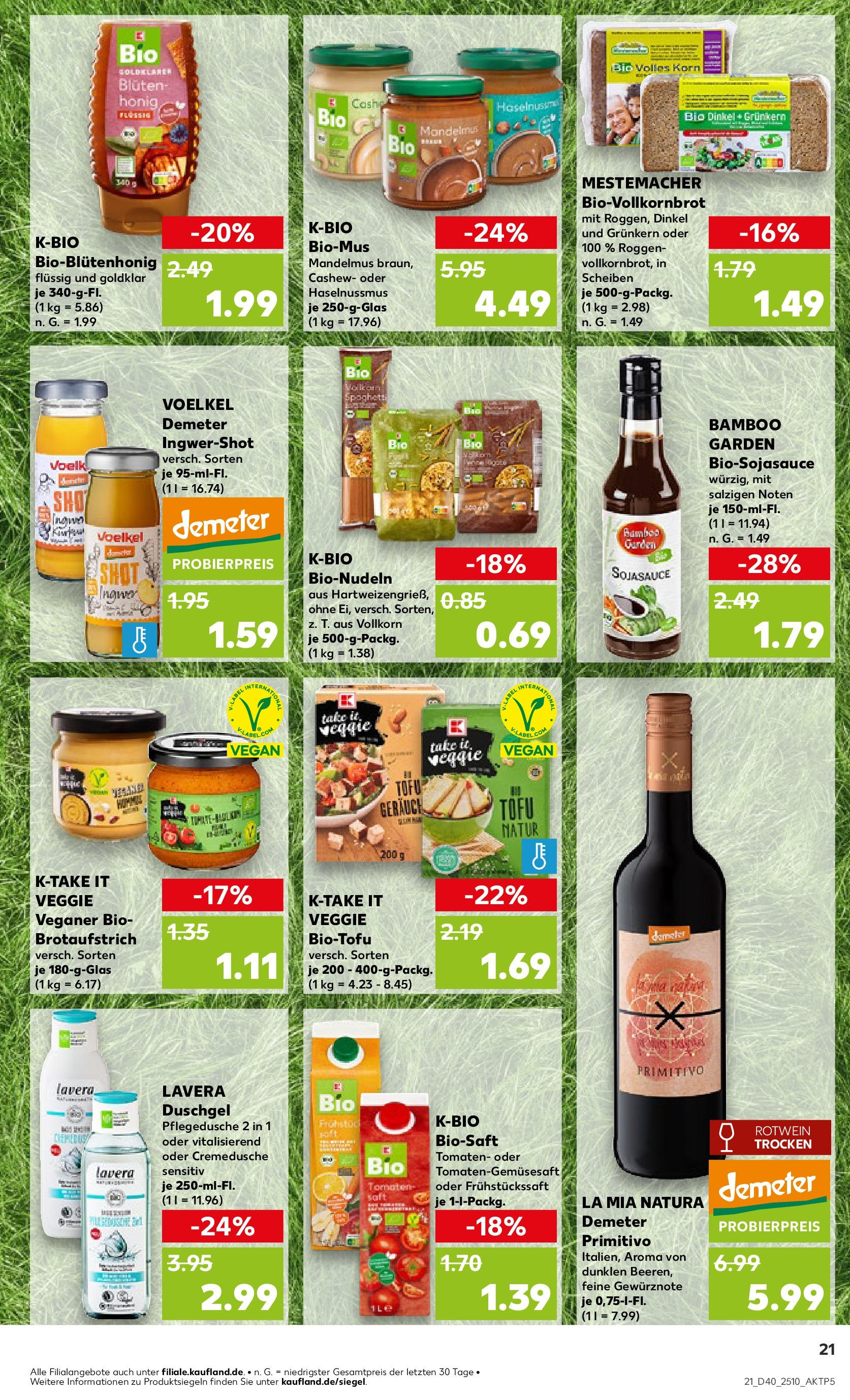 Kaufland Prospekt 	 (ab 04.10.2024) » Angebote Online zum Blättern | Seite: 21 | Produkte: Rotwein, Rotwein trocken, Tomaten, Duschgel