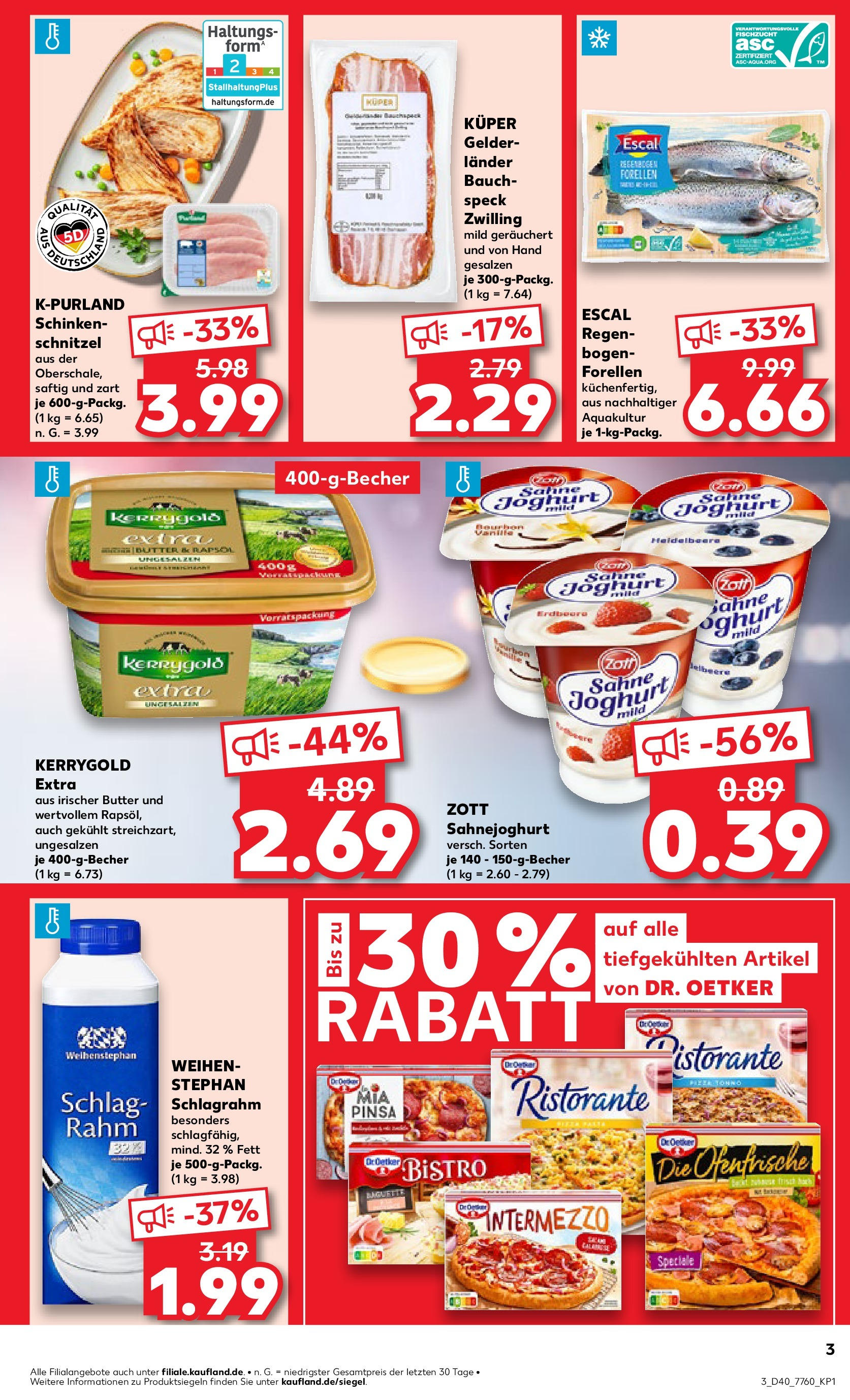 Kaufland Prospekt 	 (ab 04.10.2024) » Angebote Online zum Blättern | Seite: 3 | Produkte: Ristorante, Burger, Ofenfrische, Paprika