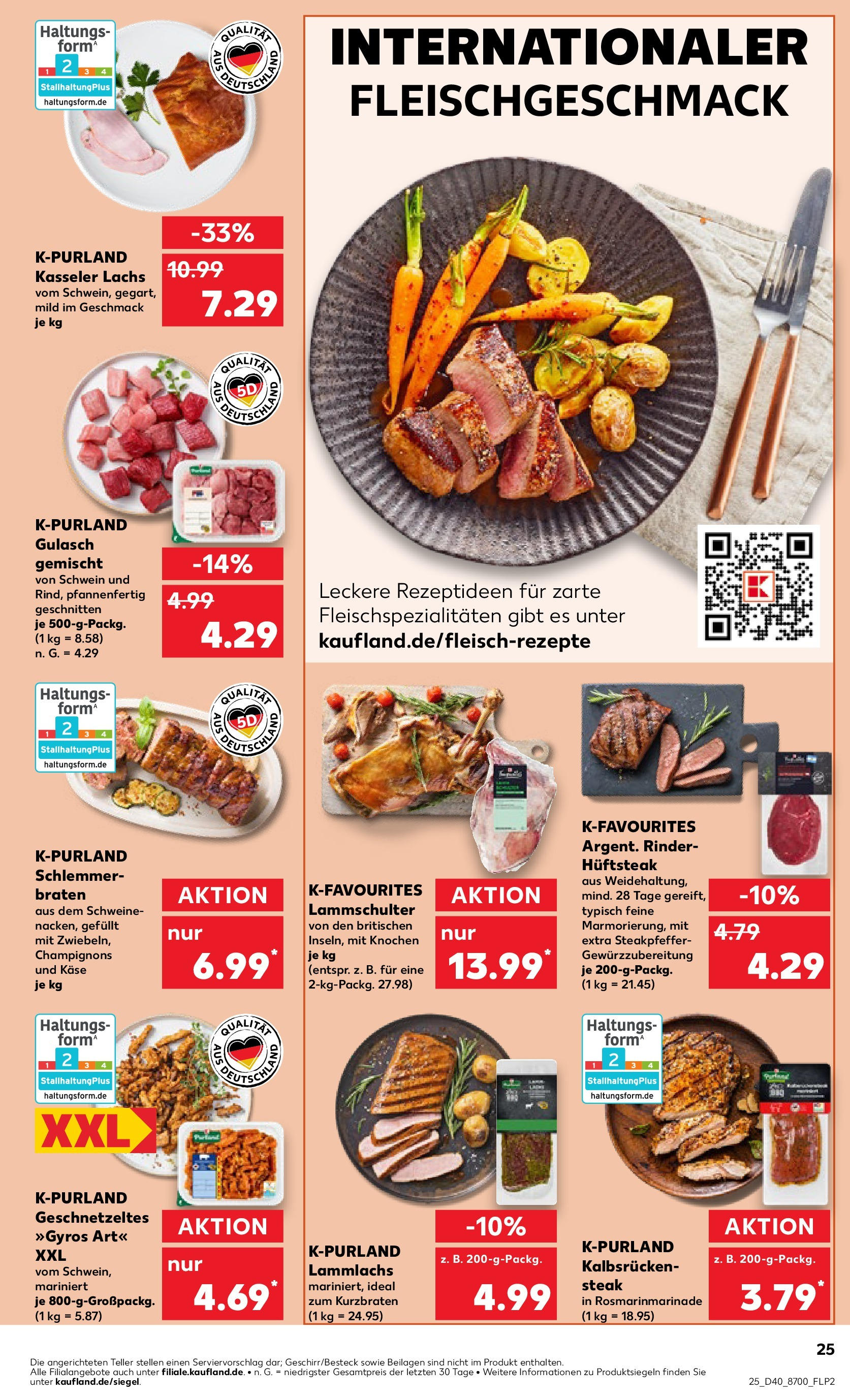 Kaufland Prospekt 	 (ab 04.10.2024) » Angebote Online zum Blättern | Seite: 25 | Produkte: Zwiebeln, Steak