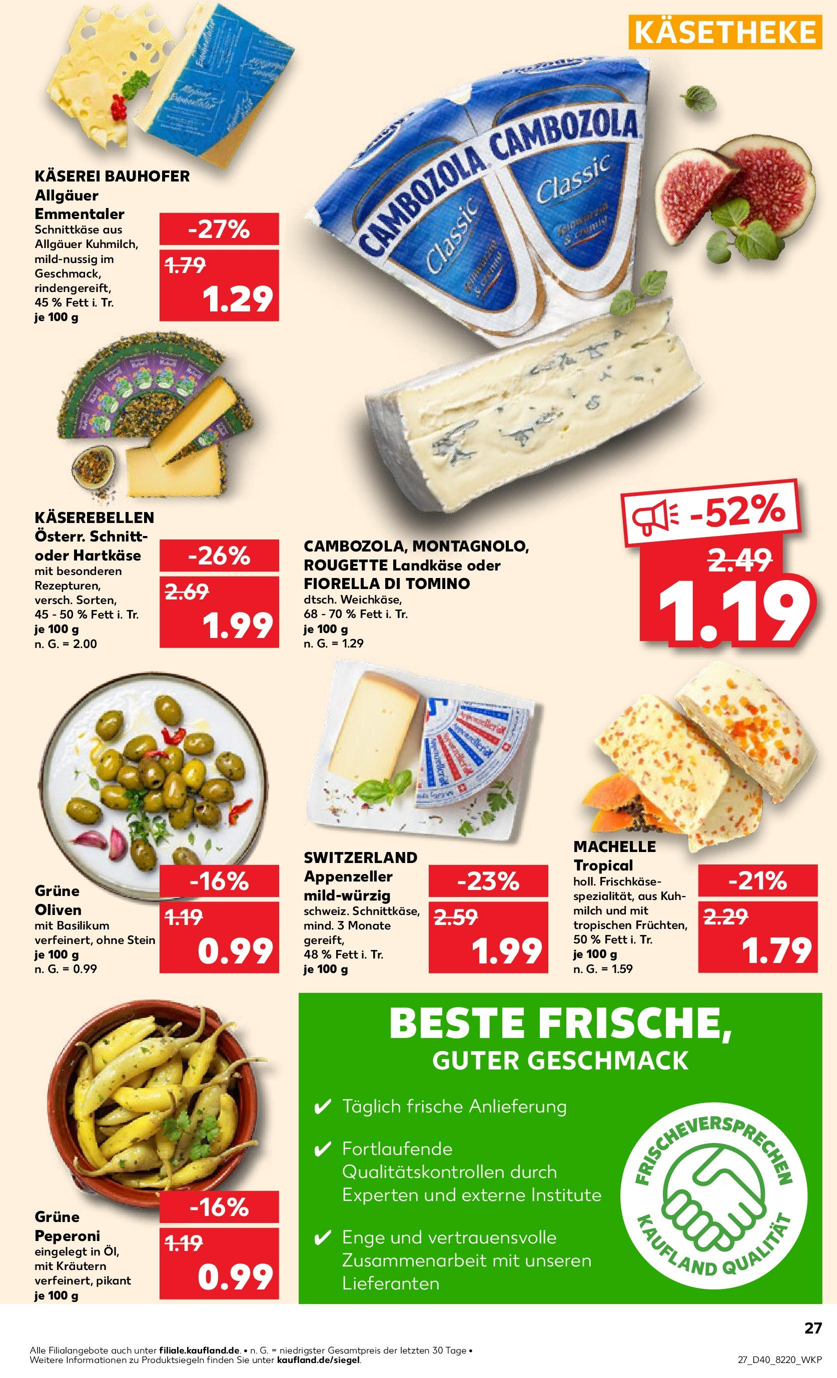 Kaufland Prospekt 	 (ab 04.10.2024) » Angebote Online zum Blättern | Seite: 27 | Produkte: Milch, Frischkase