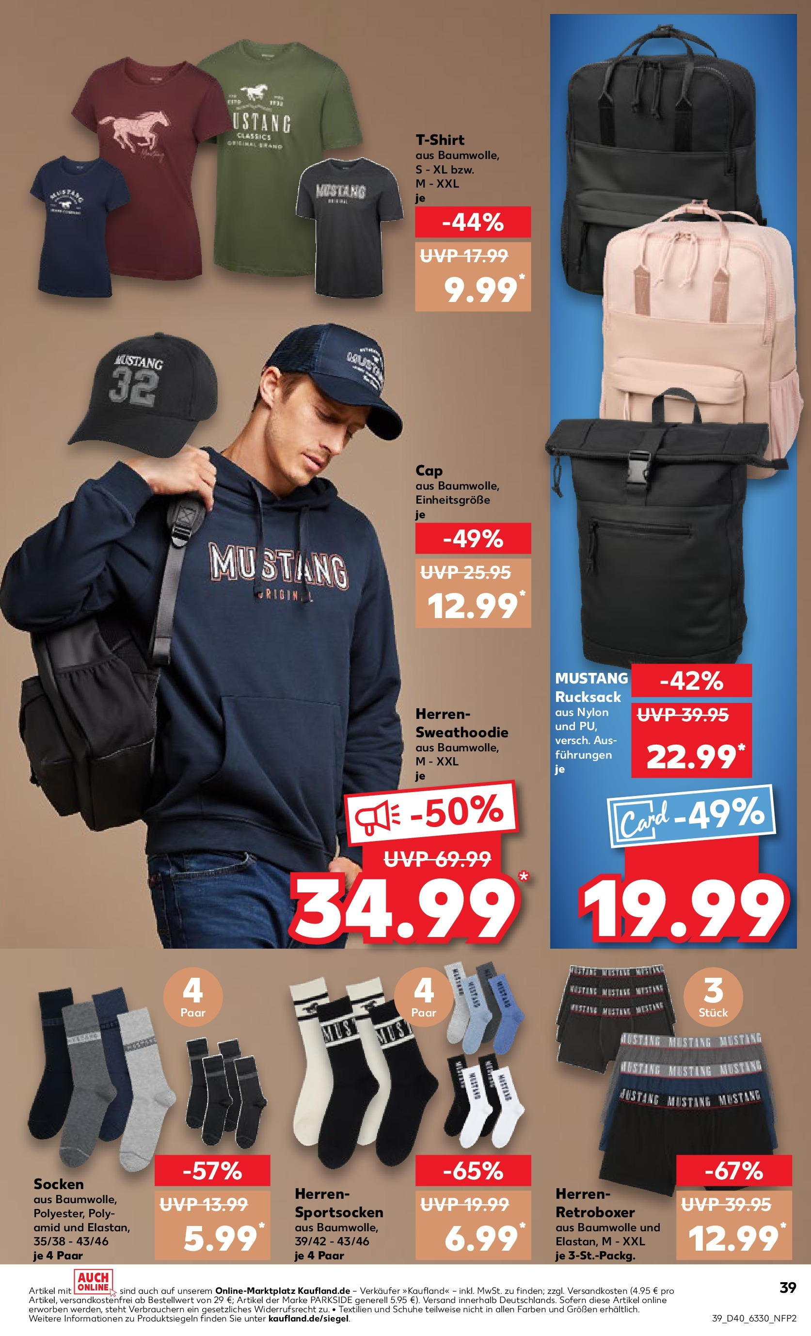 Kaufland - Kiel (ab 04.10.2024) » Angebote Online zum Blättern | Seite: 39 | Produkte: Socken, Rucksack