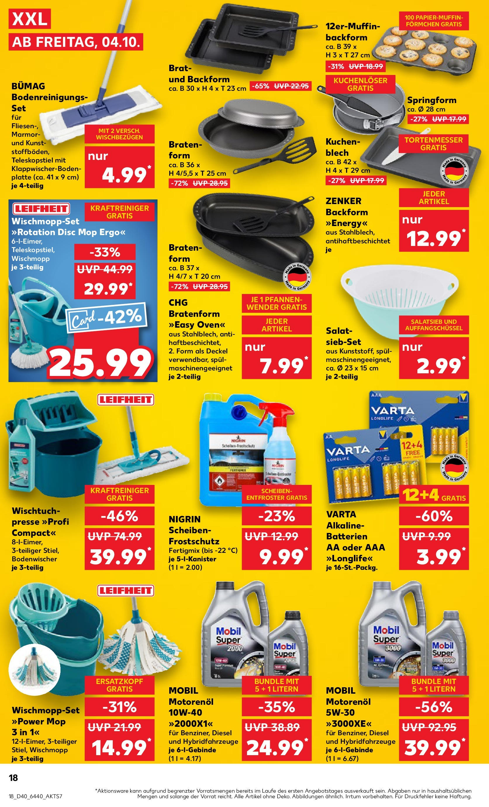 Kaufland - Speyer (ab 04.10.2024) » Angebote Online zum Blättern | Seite: 18 | Produkte: Presse, Batterien, Energy, Salat