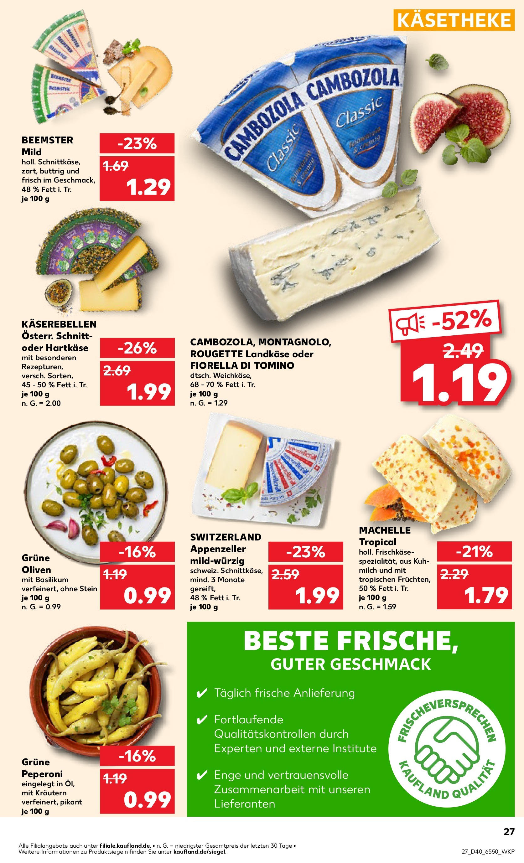 Kaufland - Kiel (ab 04.10.2024) » Angebote Online zum Blättern | Seite: 27 | Produkte: Milch, Frischkase