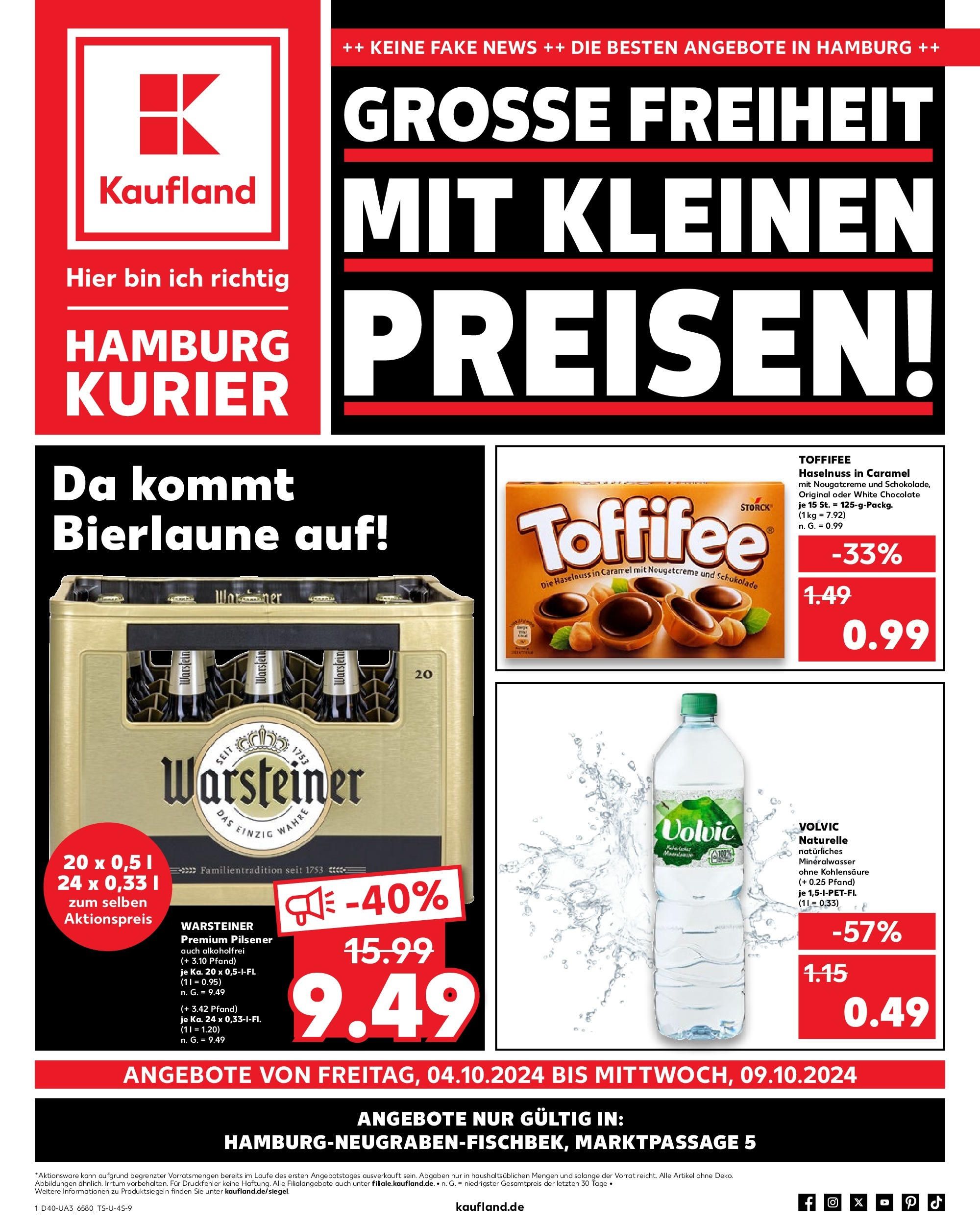 KAUFLAND Prospekt ab 04.10.2024 zum Blättern > Hamburg