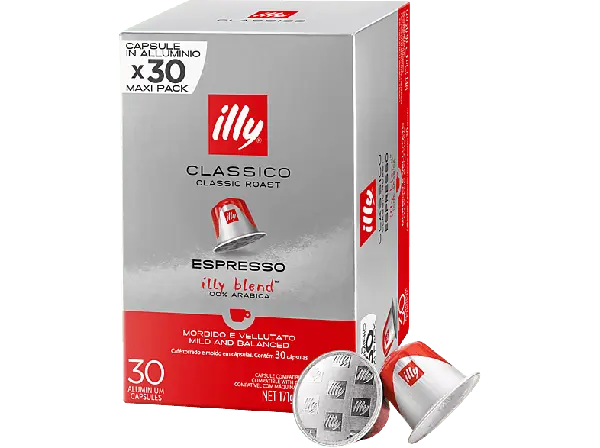 Illy Classico maxI Kaffeekapsel, 30 St&uuml;ck, Kompatibles System: Nespresso