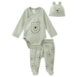 Winnie Puuh Wickelbody, Leggings und Mütze