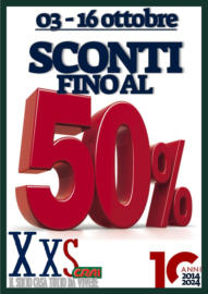 Sconti fino al 50%