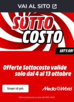 Media World SOTTOCOSTO da Unieuro! - al 13.10.2024