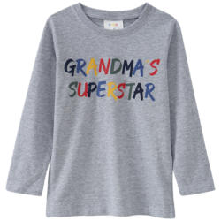 Kinder Langarmshirt mit Message-Print (Nur online)