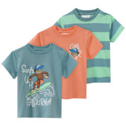 3 Baby T-Shirts in verschiedenen Dessins (Nur online)