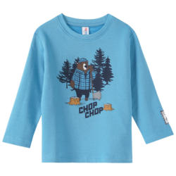 Jungen Langarmshirt mit Bär-Print (Nur online)