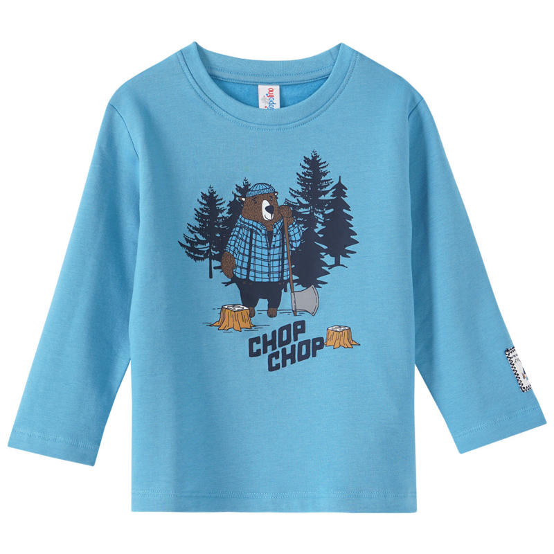 Jungen Langarmshirt mit Bär-Print (Nur online)